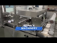 PLC dikendalikan Food Tray Packing Machine untuk Tray Pengemasan