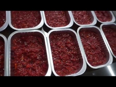 Disesuaikan aluminium foil Food Tray Sealer Mesin