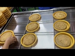 Mesin Sealer Piring Makanan Linear Bentuk dan Desain yang dapat disesuaikan untuk palet berdiameter besar