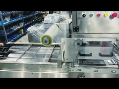 Mesin penyegelan piring makanan dengan pencucian gas untuk nampan makan siang