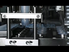 Mesin pengisi dan penyegelan gelas sereal bubur biji-bijian linier untuk penutup oat