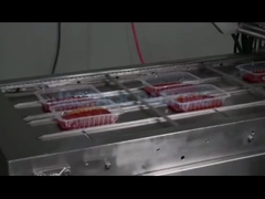 Otomatis Makanan Beku Tray Mesin Penutup Untuk Roll Film Barbecue wadah ayam