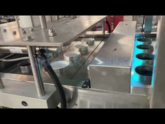 Linear Plastik Cup makanan bayi pelengkap Mesin Penuh Penutup Dengan Operasi Full-Automatik