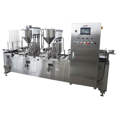 Beli 20-100ml Cup Filler Packaging Machine Konsumsi udara 0,3m3/Min online manufacture