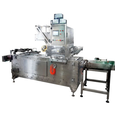 Mesin Penyegelan Tray Vacuum Makanan Masak, Mesin Penyegelan Tray Makan Siang 380V