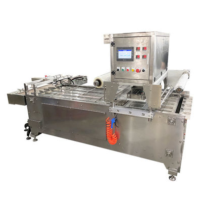 Sistem Kontrol PLC Mesin Pengemasan Tray Makanan 25-45 Tray / Min High Speed Sealer