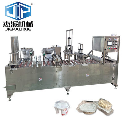 Otomatis Oat Cap Measuring Cup Quantitative Filling Sealing Machine dengan Feed Spoon