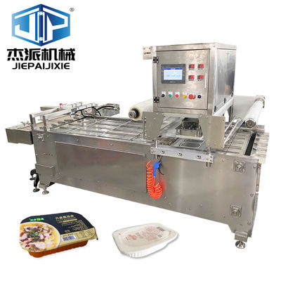 PP / Aluminium Foil Tray Packaging Mesin Penutup Otomatis Teknologi Lanjutan Untuk Pusat Distribusi Makanan